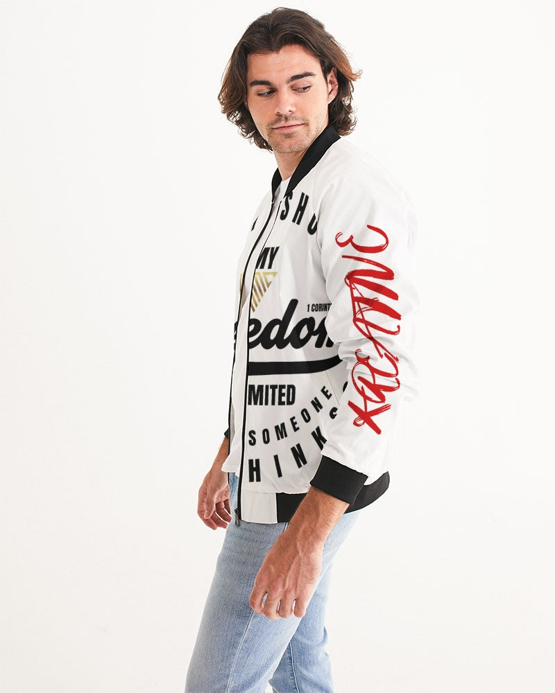 EXCLUSIVE &quot;FREEDOM&quot; Men&#39;s Bomber Jacket - KreativeMissionClothing